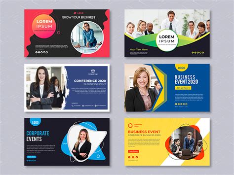 Abstract business banner template । free Psd templates by Pixeness on Dribbble