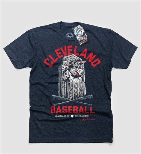 Cleveland Baseball Guardian T shirt | GV Art and Design