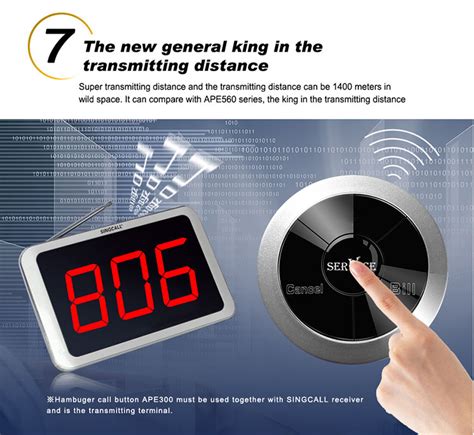 Wireless restaurant table buzzer system call button buzzer for ...