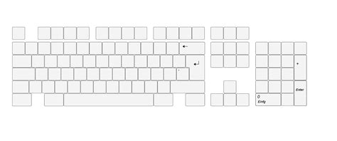 Printable Blank Qwerty Keyboard Template - Printable Templates