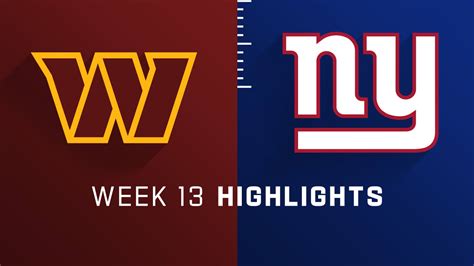 Washington Commanders vs. New York Giants highlights | Week 13