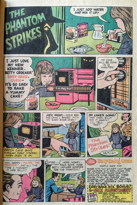 This Strange Easy Bake Oven Comic Book Ad Artwork from 1973