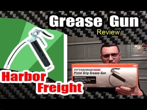 Harbor Freight Review: GREASE GUN - YouTube