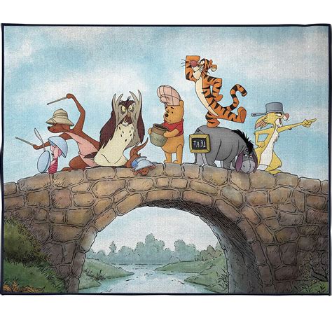 Winnie The Pooh Bridge Scene Room Rug