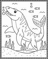 Water Dinosaurs Coloring Pages sketch template