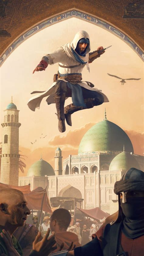 Assassin's Creed Mirage Game Poster 4K Ultra HD Mobile Wallpaper
