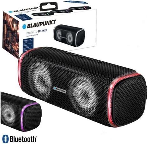 bol.com | Blaupunkt BLP3920 - Bluetooth Speaker - 20 Watt - Party LED Verlichting - Zwart