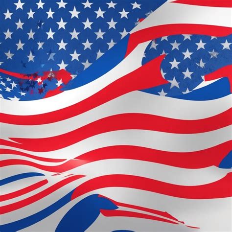 Premium AI Image | vector american flag in abstract background