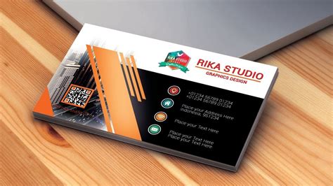 Cara membuat Kartu Nama di photoshop | Business Card Design - YouTube