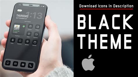 How to Make your iPhone Theme BLACK - APP ICONS INCLUDED - YouTube