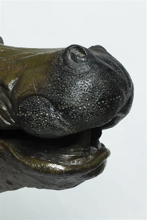 Amazing Hippopotamus-Fountain in Patinated Bronze, France, circa 1950 For Sale at 1stdibs