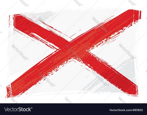 Grunge alabama flag Royalty Free Vector Image - VectorStock