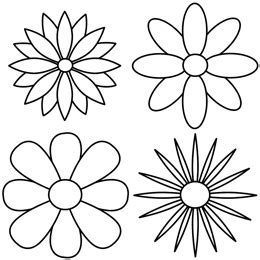 How to Draw Flowers of Simple Designs | Flower pattern drawing, Simple flower drawing, Flower ...