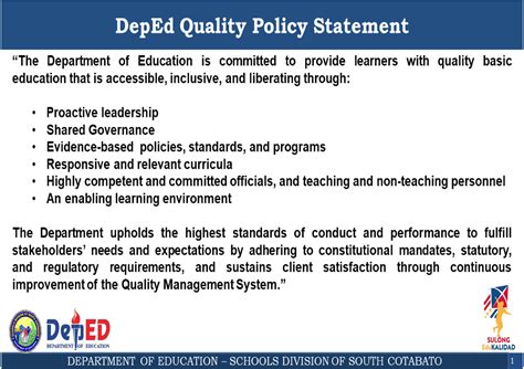 Deped Quality Policy - ctto - Issues and Trends in Education Curriculum ...