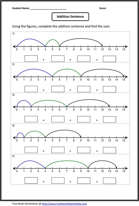 number line addition and subtraction worksheets worksheet hero ...