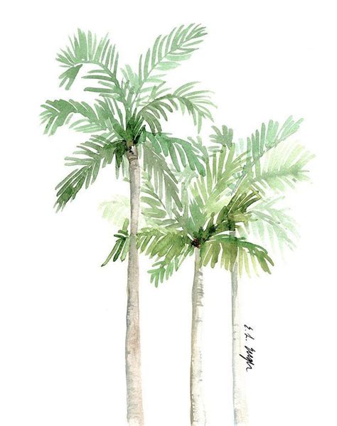 Watercolor Palm Trees Original Painting | Etsy | Watercolor trees, Palm trees painting, Tree ...