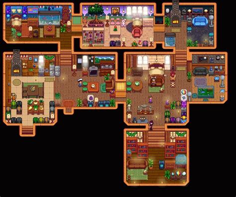 Stardew valley farm house interior layout sebastian