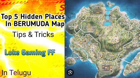 Top 5 Hidden Places in Bermuda Map || Loke Gaming FF #viral #trending - YouTube