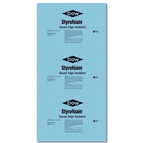 Dow R5 Unfaced Polystyrene Foam Board Insulation (Common: 1-in x 2-ft x ...