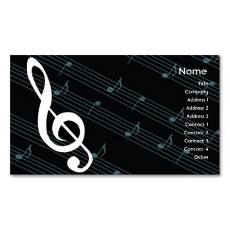 Music - Business Business Card | Zazzle