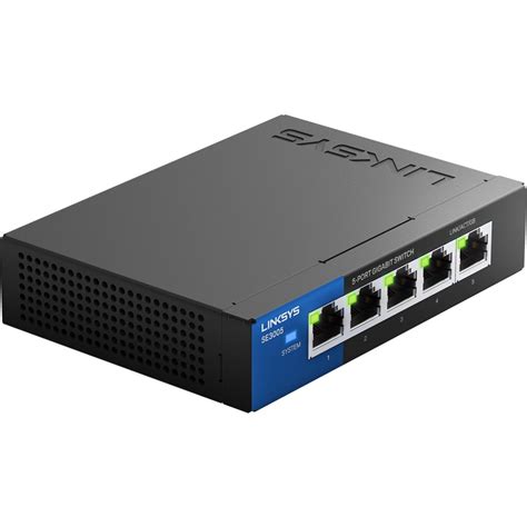 Linksys SE3005: 5-Port Gigabit Ethernet Unmanaged Switch, Computer ...