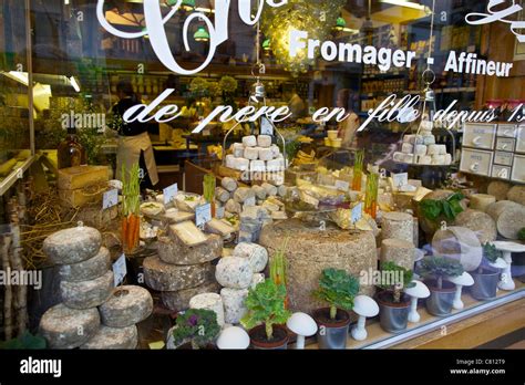 Cheese shop window in Paris, France Stock Photo - Alamy