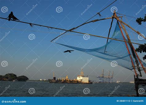 Chinese Fishing Nets editorial stock photo. Image of transport - 28481113