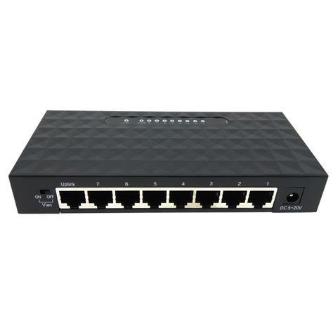 8 Port Network Hub Gigabit Ethernet Fast 100/1000Mbps Internet LAN WLAN Repeater 741663673759 | eBay