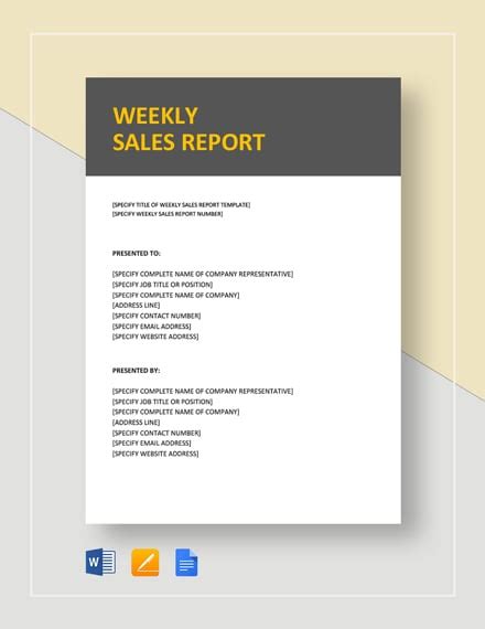 Weekly Sales Report - 5+ Free Excel, PDF, Word Documents Download ...