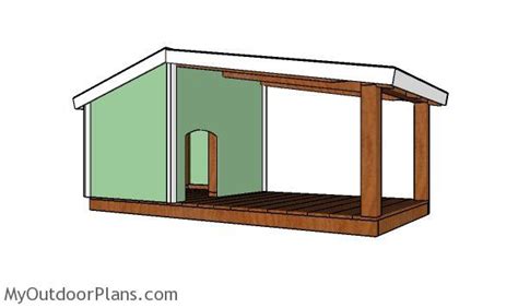 Dog House Plans with Porch | MyOutdoorPlans | Free Woodworking Plans and Projects, DIY Shed ...