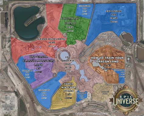 Epic Universe Map | Pirates & Princesses