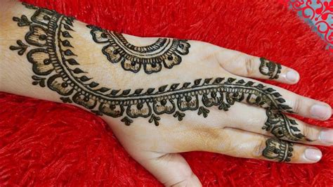 Simple Stylish Flower Bail Mehndi Design for Hands | Shireen Mehndi Designs Beautiful Arabic ...