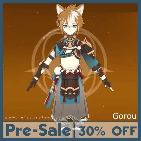 Game Genshin Impact Gorou Cosplay Costume Pre-Sale | Cosplay costumes ...