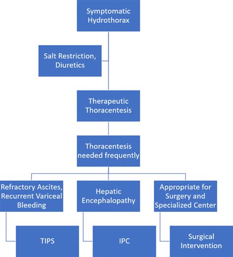 Suggested algorithm for the management of Hepatic Hydrothorax. TIPS ...