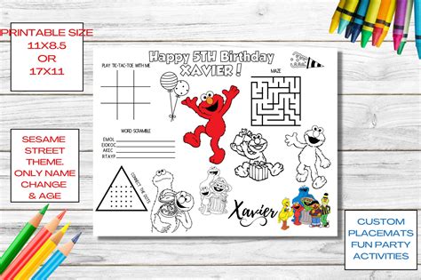 Sesame Street Printables Birthday