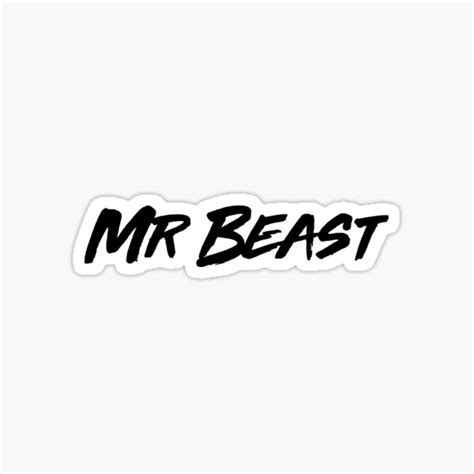 "Mr Beast" Sticker for Sale by AYZOUNI | Redbubble