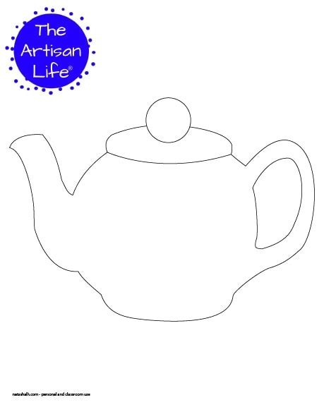 Free Printable Teapot Templates - The Artisan Life