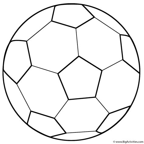 Gambar Soccer Ball Coloring Page Sports Pages di Rebanas - Rebanas