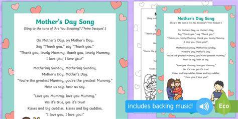 Kindergarten Mother's Day Songs (Teacher-Made)