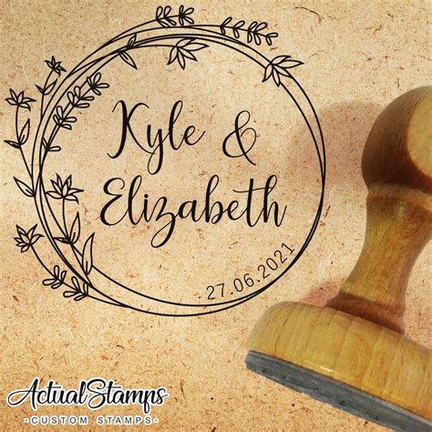 Wedding Stamp Wedding Stamps Customize Stamp Personalized - Etsy