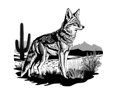 Coyote Svg Cute Coyote Svg Zoo Animals Coyote PNG Coyote - Etsy