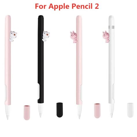 Silicone Case for Apple Pencil 1st Pen Sleeve Protector Pencil Cap Holder Nib Cover Detachable ...