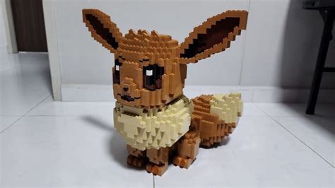 Custom made life-size Eevee Pokemon (Lego), Hobbies & Toys, Toys & Games on Carousell