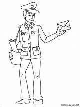 Mailman Coloring Page At GetColoringscom  Free Printable Colorings sketch template