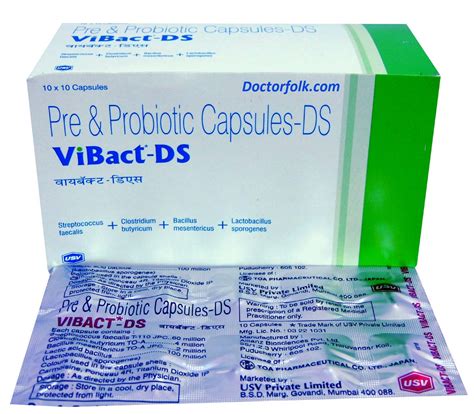 Vibact Ds Capsule: View Uses, Side Effects, Price, Dosage, Composition