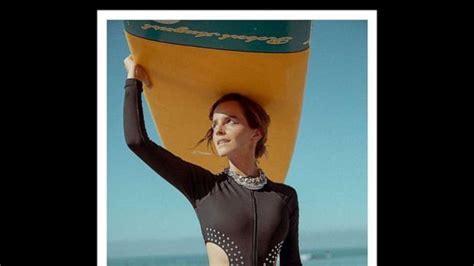 Emma Watson shows natural beauty as she surfs into summer in series of new images - ABC News