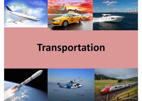 Transportation vocabulary flashcards…: English ESL powerpoints