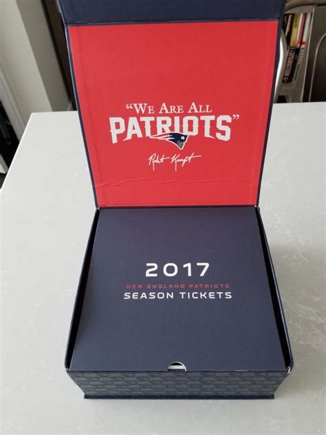 Get A Look At The 2017 New England Patriots Season Ticket Package - Worthly