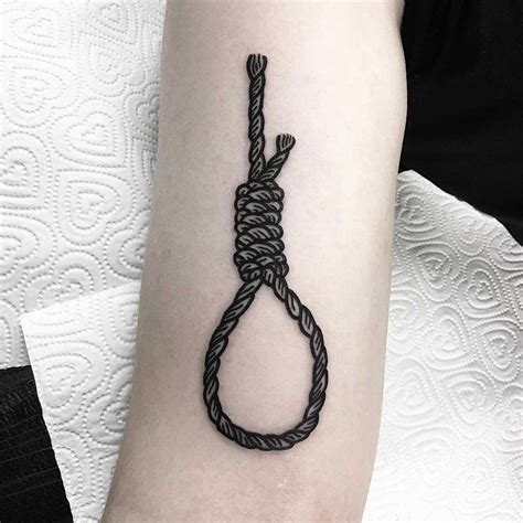 Hangman’s knot tattoo by Deborah Pow - Tattoogrid.net