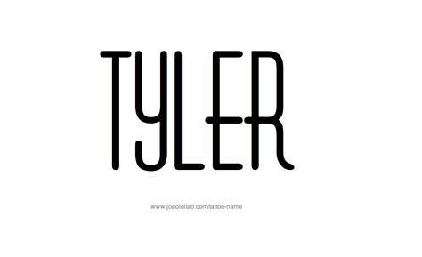 Tyler Name Tattoo Designs